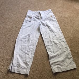 Elevenses Anthropologie pinstriped pants